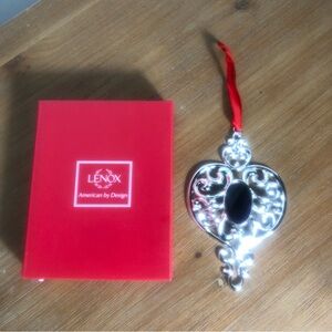 Lenox Bejeweled Spire Ornament Silver Plate
